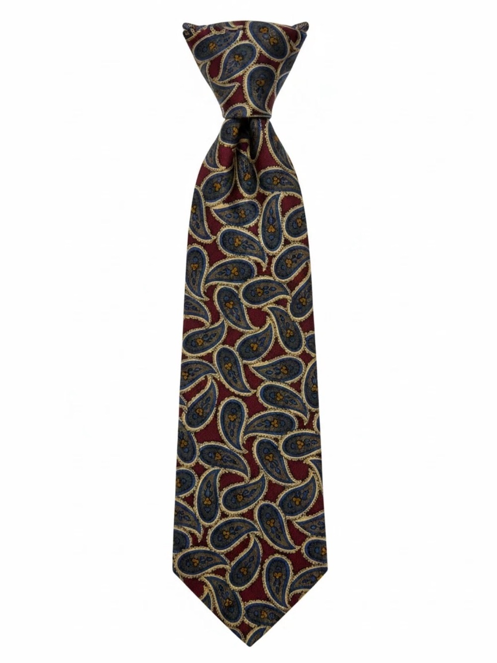 Vintage Ferrell Reed Owens-King Silk Paisley Tie Made in USA